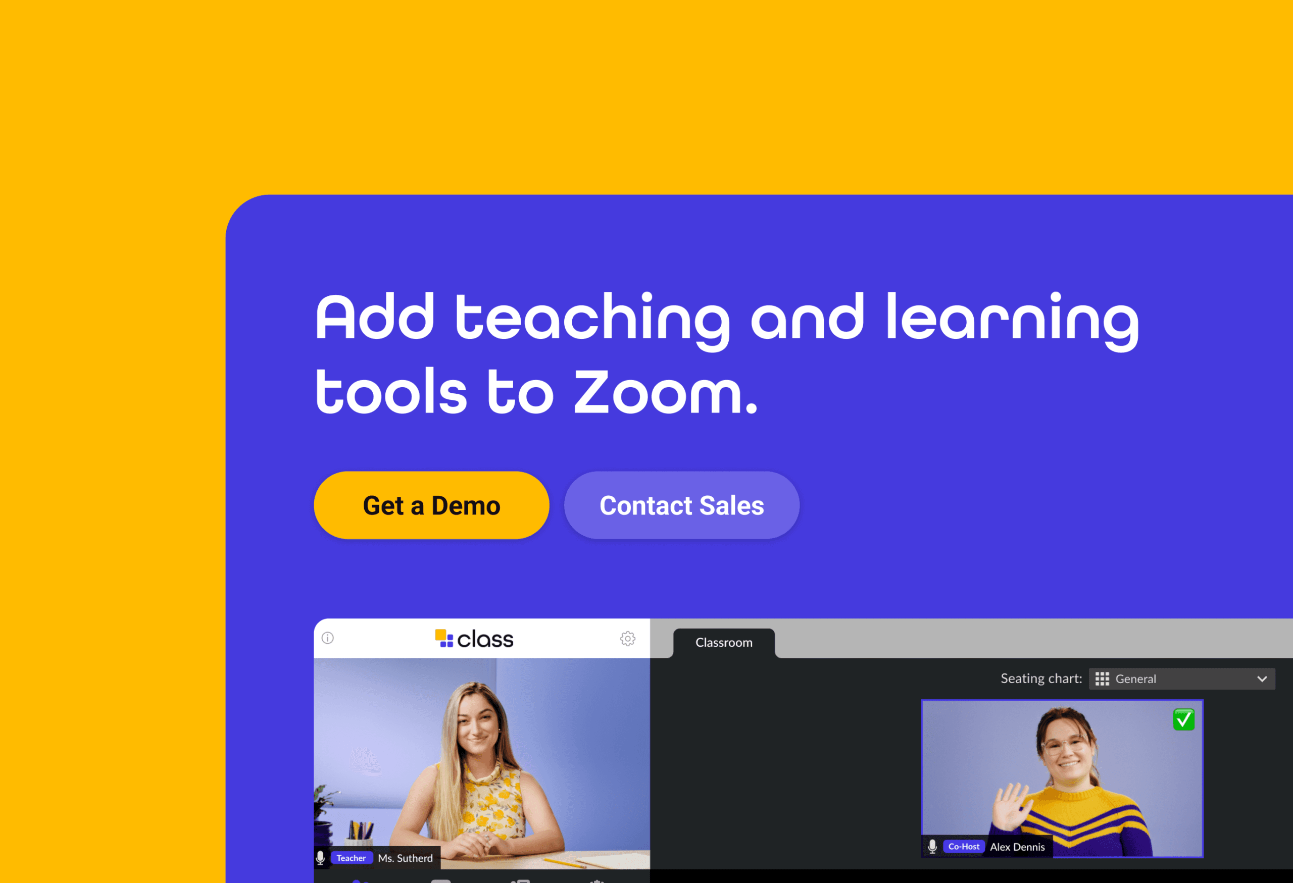 A close up image of the fine web design details tailor-made for the company Class